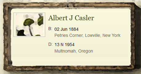 Genealogy Tree - Casler